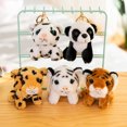 thumbnail image 1 of Simulación animal colgante tigre llavero monedero peluche tigre muñeca coche decoración colgante, panda ZefeiWu 8390613034892, 1 of 1