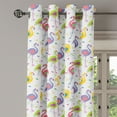 thumbnail image 2 of Ambesonne Flamingo Grommet Curtain, Retro Colorful Pattern, 50" x 108", Multicolor, 2 of 6