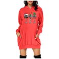 YUANZI Hoodies For Women Christmas Hoodies Women's Casual Crewneck