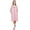 Peach, variant on Bimba Polka Dot Print Peach Women's Short Sleepshirt Night Dress With Pockets - 4