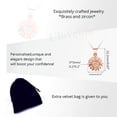 thumbnail image 5 of Rose Gold Plated Dainty Daisy Flower Necklace Cubic Zirconia Sun Flower Pendant Chrysanthemum Clavicle Necklace Y900-Rose gold, 5 of 7