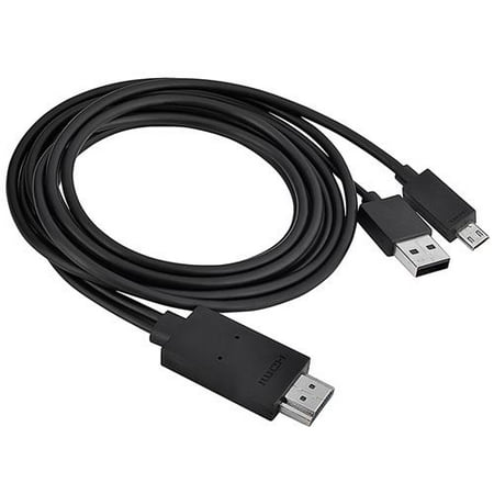 Insten 11-Pin Micro USB to HDMI Cable Adapter 6' For