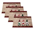 thumbnail image 2 of Christmas Placemats, Set of 4 Heat Resistant Stain Resistant Non-Slip Woven Linen Insulation Placemats, Washable Durable Elegant Table Mats for Dining, 2 of 3