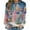 #0391-Multicolor, variant on Uootdi Plus Size Christmas Womens Gift Long Sleeve Sweatshirt Funny Xmas Tree Santa Reindeer Snowman 3D Print Graphic Sweatshir ts