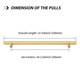 thumbnail image 2 of Goldenwarm Euro Bar Manijas para gabinetes Tiradores modernos para gabinetes - Hardware moderno para cajones Tiradores de barra en T de 10 pulgadas Tiradores para muebles de dormitorio de baño de acer, 2 of 5