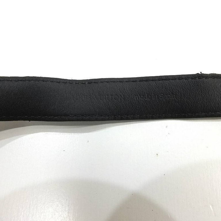 Authentic Louis Vuitton M6623E LV Plate Bracelet Leather Size 19 For  16-19cm