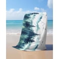 thumbnail image 4 of Turquoise Forest Beach Towels Oversized Super Absorbent, Mountains Birds Fog Tree Scenery Lightweight Bath Towel Quick Dry Sets For Bathroom/Pool/Rv Camping/Beach Play/Gym Room/Picnic 30"x60", 4 of 8