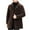Coffee, variant on Xysaqa Men's Fashion Winter Coats Fuzzy Fleece Long Jackets Button Parka Overcoat Mens Faux Furs Warm Thicken Business Long Pea Coat Outwear with Pockets Coffee