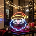 thumbnail image 4 of Christmas Neon Sign LED Wall Light, USB Powered Glowing Decorative Lamp for Holiday Party Home Dorm Tabletop Window Decor A, 4 of 6