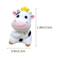 thumbnail image 4 of Adornos 8 piezas Mini vacas para jardín, pequeñas figuras, coches de animales, juguetes, estatuas de resina, 4 of 6