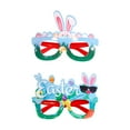 thumbnail image 1 of Marco de Gafas de Pascua Accesorio de Disfraz Orejas de Conejo de Pascua Huevos, 1 of 9
