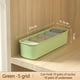 thumbnail image 4 of Organizador de cajones con 5 compartimentos para calcetines, ropa interior y corbatas | Caja de almacenamiento para armario y cómoda que ahorra espacio | Rosa, verde y blanco | Organizador de, 4 of 4