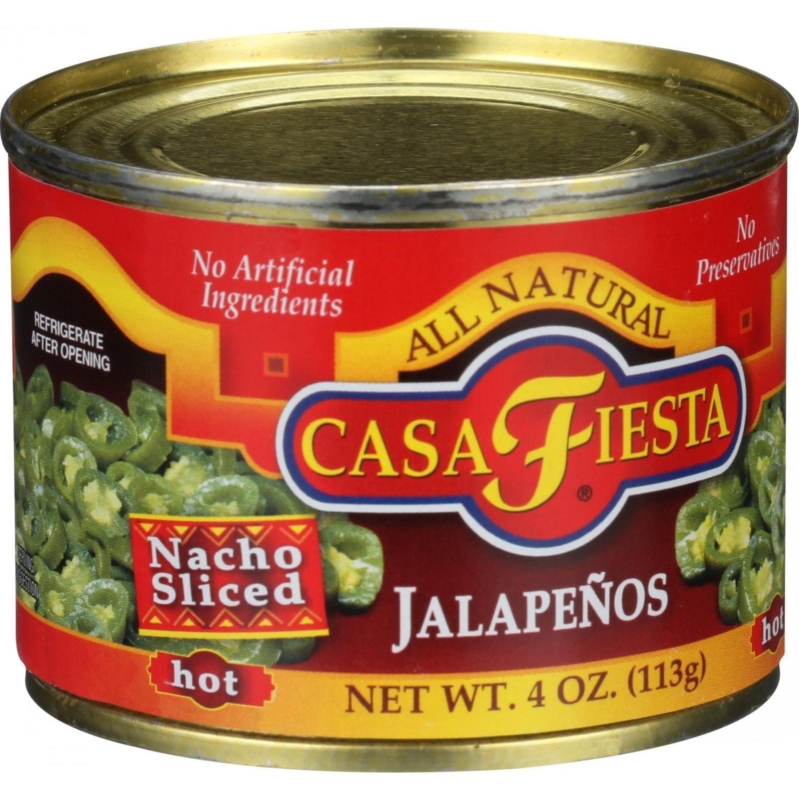 Casa Fiesta Nacho Sliced Jalapenos, 4 Oz