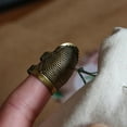 thumbnail image 5 of Brass Thimble, Protects Fingers While Sewing, Essential for Hand Stitching and Quilting Projects, 5 of 8