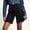 Black, variant on hoksml Women High Waist Denim Bermuda Shorts, Button Detail Straight Leg Casual Jean Shorts, 60% Cotton Blend