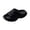 Black, variant on JeashCHAT Slip On Slide Sandals for Women Men Home Couple Antiskid Thick Sole Shoes Indoor Outside Soft Soled Slippers (Gray)