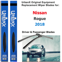 UrbanX 2-IN-1 All Seasons Water Repellency Original Equipment Replacement Wiper Blades For 2018 Nissan Rogue 26" And 17" Driver And Passenger Side (Pack of 2)