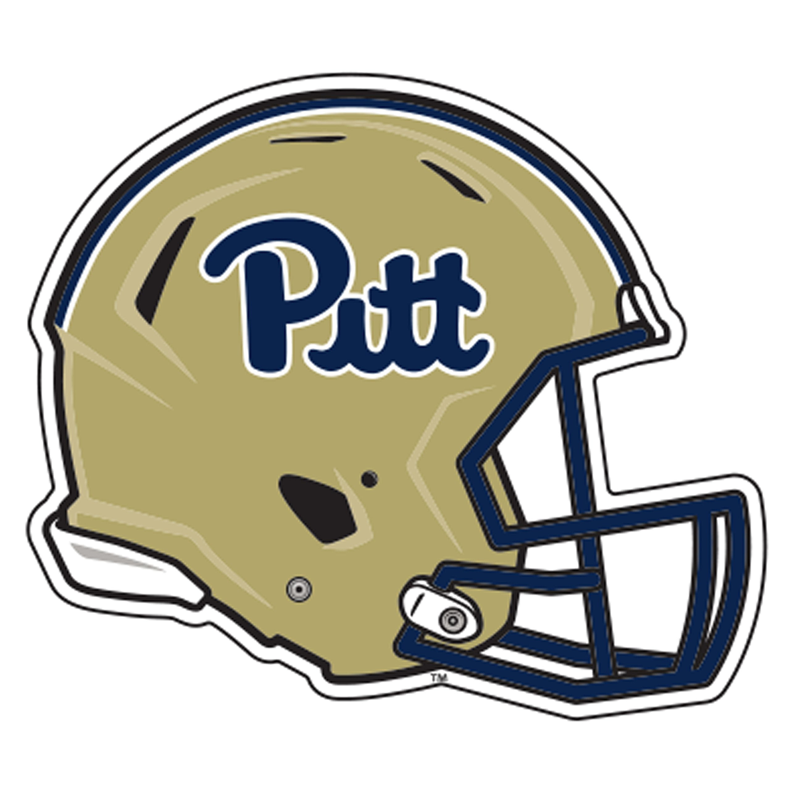 Pittsburgh (PA) Decal (REF PITT FOOTBALL HELMET DECAL (4''), 4 in