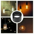 thumbnail image 3 of IBASETOY 5Pcs Black Metal Lamp Shade Adapter Rings Versatile E26 E27 Socket Base for Easy Lampshade Replacement, 3 of 8