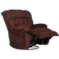 thumbnail image 5 of Johnson Chaise Swivel Glider Recliner in Cranberry Red Polyester Fabric, 5 of 11