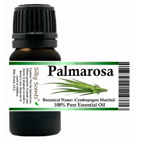 Palmarosa Essential Oil 5 ml (1/6 fl oz) - 100% Pure and Natural by Silky Scents