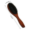 thumbnail image 3 of Boar Hair Brush Wooden Massage Comb for Scalp Stimulation and Smooth Detangling, 3 of 6