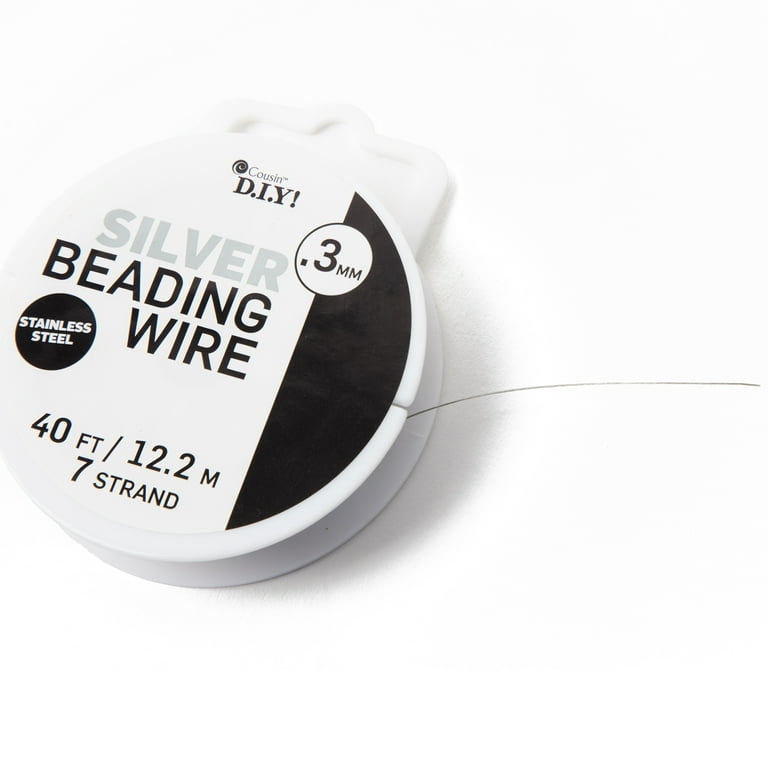 Cousin Cord Basics 7-Strand Beading Wire .3mmX40' Silver