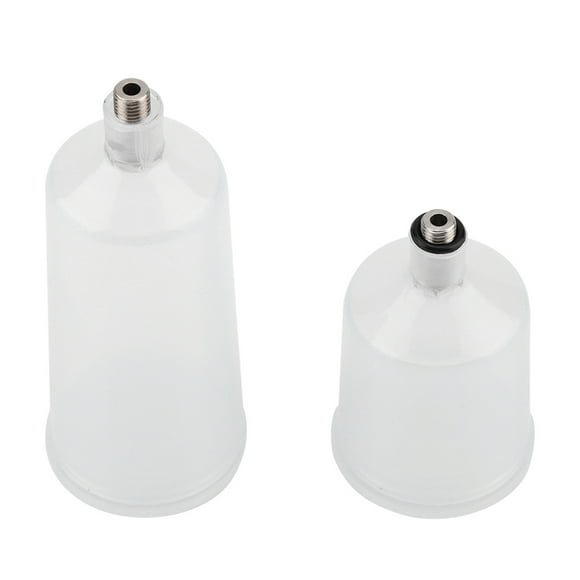 Spray Paint Cup Plastic Spray Paint Cup Airbrush Cup Plastic Airbrush Cup Plastic Spray Cup 2PCS / Set Plastic Spray Paint Airbrush Cup Pot Fastmover Threaded Connector Part