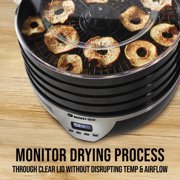Mossy Oak 4 Tray Electric Food Dehydrator with Digital Timer, Adjustable Thermostat, 500 Watts