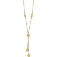 thumbnail image 3 of 14K Yellow Gold Polished Diamond-Cut Puffed Hearts With 2In Ext. Y-Necklace (18 X 0.5) Made In Indonesia sf2522-16, 3 of 6
