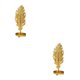 thumbnail image 1 of Kearding Estante de exhibición de joyería de hierro, estante de exhibición de joyería, collar con forma de hoja desmontable, pulsera, Mini dorado 2piezas Kearding CBP167565, 1 of 6