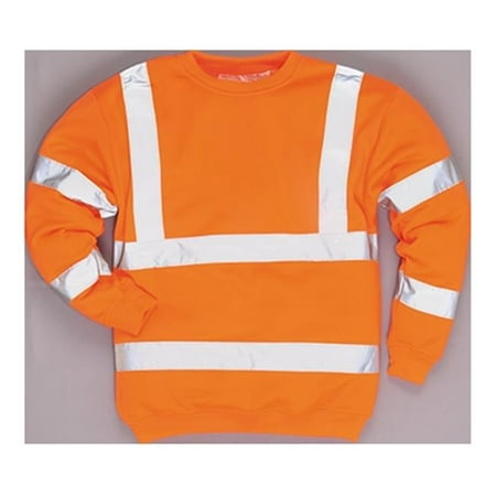 B303 Medium Regular Hi-Visibility Sweatshirt, Orange