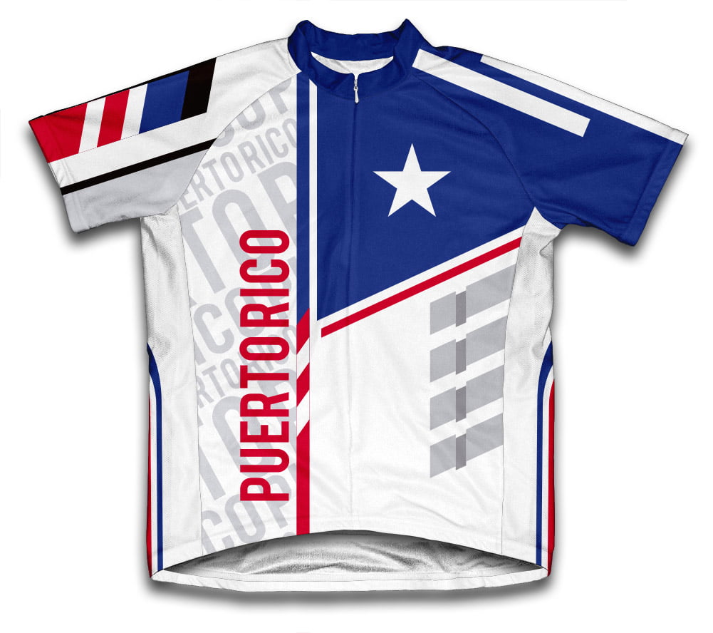 Puerto Rico Full Zipper Bike Short Sleeve Cycling Jersey for Men And Women  – ScudoPro ScudoPro