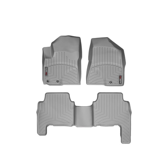 WeatherTech Custom Fit FloorLiners compatible with 2011-2013 Kia Sorento - 1st & 2nd Row, Grey