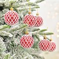 thumbnail image 4 of 6 piezas de 6 cm para decoración de árbol de Navidad, adorno navideño, bola colgante para árbol de Navidad, 4 of 5