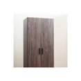 thumbnail image 4 of Klair Living Willow 2-door Wood Closet with One Shelf in Rustic Gray, 4 of 4
