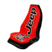 Seat Armour Towel 2 Go Front Car Seat Cover For Jeep Wrangler - Red Terry Cloth