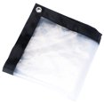 thumbnail image 1 of 1 pieza, lona transparente, lona transparente impermeable, 1 lona transparente de 1,8 m con ojales, funda para muebles, PE para acampar, pescar, jardinería ShuxiuWang 8390605827006, 1 of 1