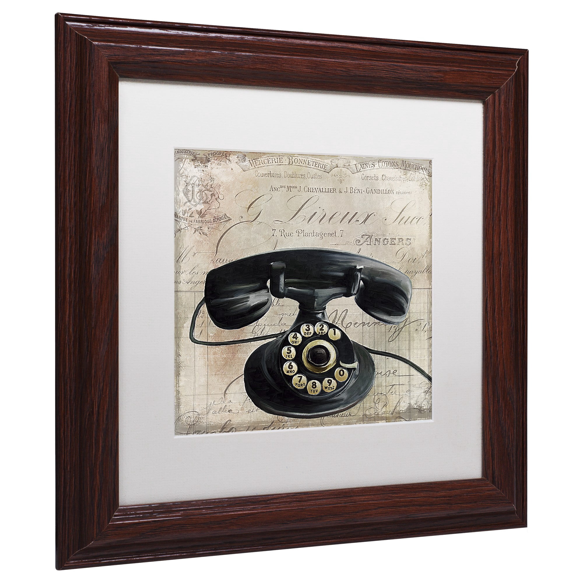 Trademark Fine Art "Call Waiting II" Canvas Art by Color Bakery White Matte, Wood Frame