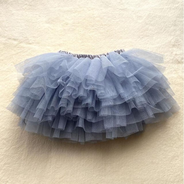 7-8 años 140BlueBaby niñas falda tutú marrón súper esponjosa 6 capas pettiskirt princesa ballet danza faldas niños tul falda navidad ropa infantil esquí esquí Gafas de esquí