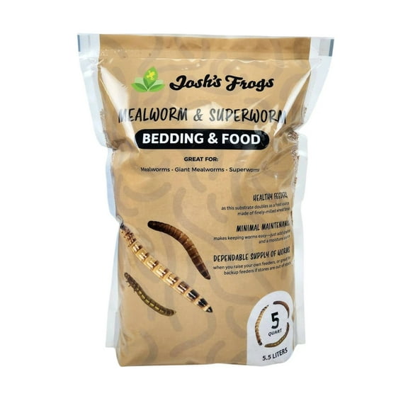 Josh's Frogs Mealworm & Superworm Bedding (5 Quarts, 2.9 LBS)