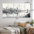 thumbnail image 4 of Designart "Cityscape Sketch Hong City painting I" Hong Kong Metal Art Print Set, 4 of 5