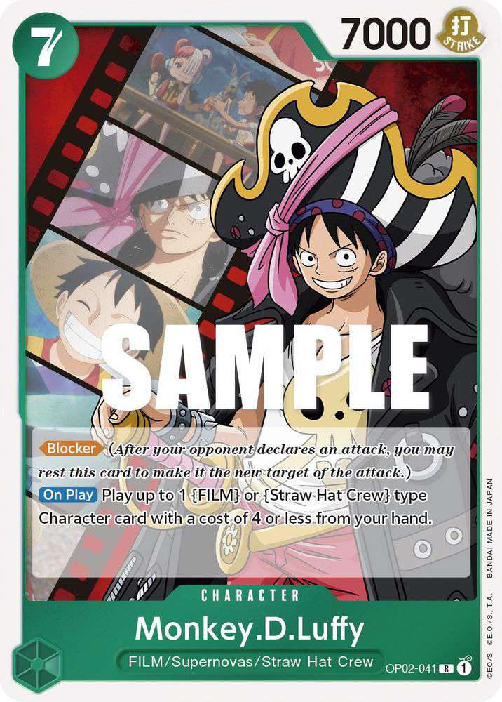 One Piece Kingdoms of Intrigue Uncommon Monkey D. Luffy OP04-014