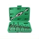 thumbnail image 1 of Juego de 11 extractores de tornillos dañados Yashi para quitar tornillos pelados o rotos fácil de sacar con La mano derecha verde, 1 of 5