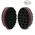 thumbnail image 1 of Big Holes Barber Hairbrush Sponge Dreads Locking Twist Afro Curl Coil Wave Cuidado del cabello (4 piezas) Jormftte LL-2355, 1 of 7