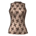 thumbnail image 5 of Tank Tops for Women Sheer Lace Mesh Sleeveless Base Layer Tops, 5 of 6