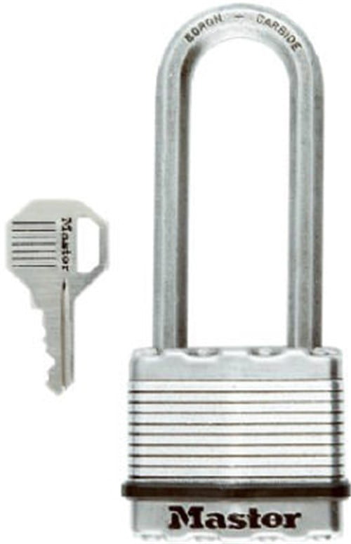 Lock Set By Master M1KALJ Lot of 10 KEYED ALIKE Long Carbide Shackle Magnum 