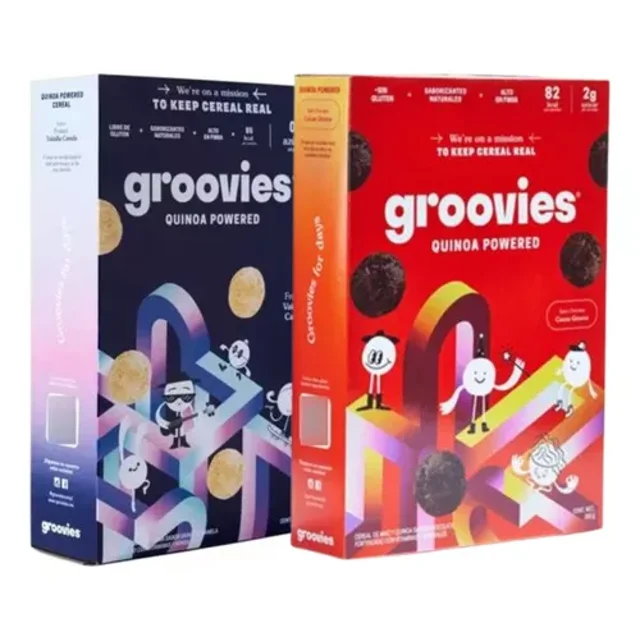 Cereal Groovies Quinoa S/Gluten 2 Pack Vainilla y Cocoa 500g