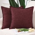 thumbnail image 1 of ASWZXCFGV Linen Throw Pillow Covers 22x22 Inch Green Soft Decorative Cushion Cover for Sofa Bedroom Pillow Shell, 1 of 6