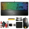 SteelSeries Apex 3 Water Resistant RGB Gaming Keyboard + Rival 710 Mouse